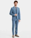 Ted Baker Ted By  Mens Modern Fit Light Blue Solid Suit Separates In Blue
