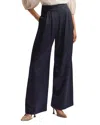 Ted Baker London Krissi High Waist Wide Leg Pants In Navy