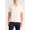 Ted Baker Textured Camp Shirt In White