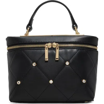 Ted Baker Tia Train Case Crossbody Bag In Black Synthetic Smooth