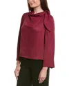 Ted Baker Tie Neck Blouse In Red