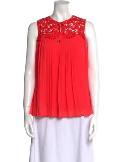 Pre-owned Ted Baker Tie Neck Mini Dress In Pink