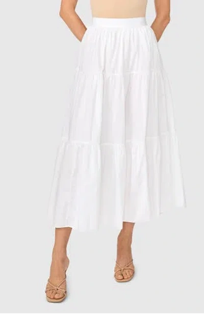Ted Baker Tiered Maxi Skirt In White