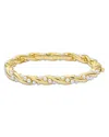 Ted Baker Tilaa Twisted Faux Pearl Cuff Bracelet In Gold Tone