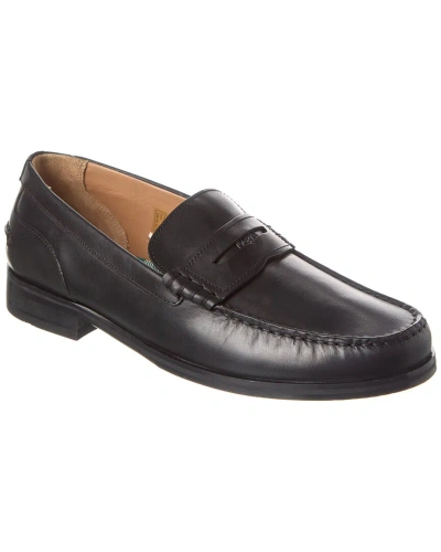 Ted Baker Tirymew Waxy Leather Penny Loafer In Black