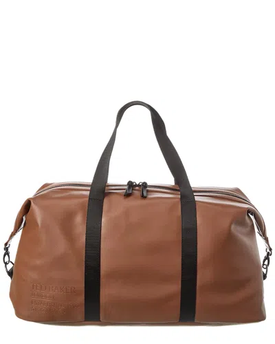 Ted Baker Tomson Recycled Holdall Duffel Bag In Brown