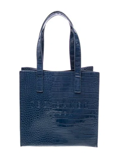 Pre-owned Ted Baker Top Handle Bag In Blue