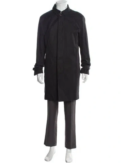 Pre-owned Ted Baker Trench Coat In Black