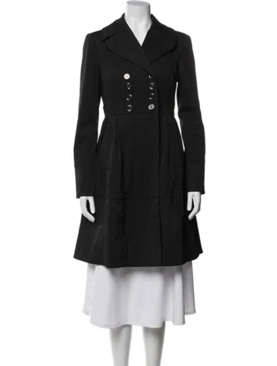Pre-owned Ted Baker Trench Coat In Black