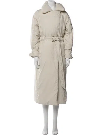 Pre-owned Ted Baker Trench Coat In Gray