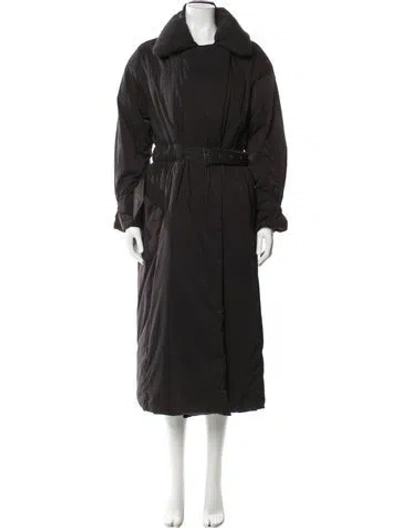 Pre-owned Ted Baker Trench Coat In Gray