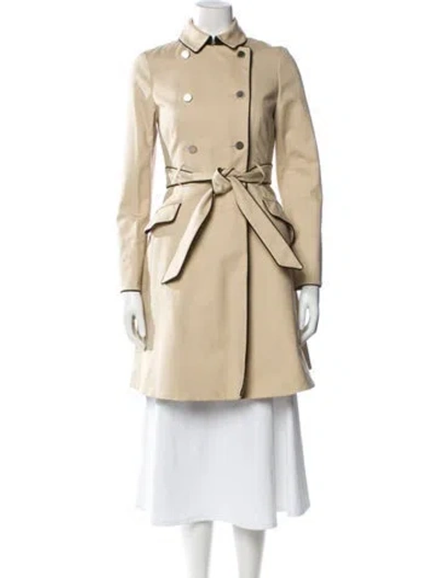 Pre-owned Ted Baker Trench Coat In Neutral