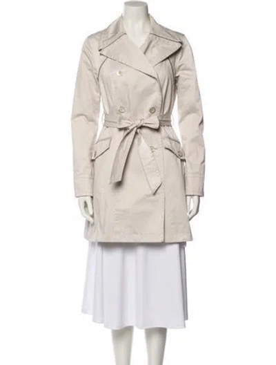 Pre-owned Ted Baker Trench Coat In Neutral