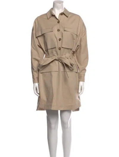 Pre-owned Ted Baker Trench Coat In Neutral