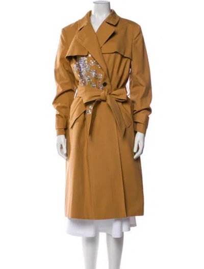 Pre-owned Ted Baker Trench Coat In Neutral