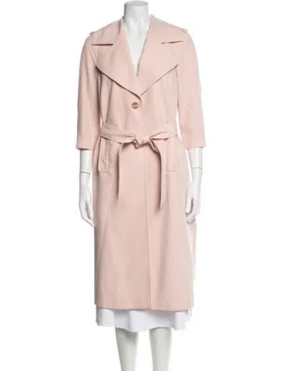 Pre-owned Ted Baker Trench Coat In Pink