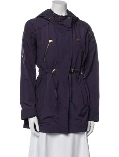 Pre-owned Ted Baker Trench Coat In Purple