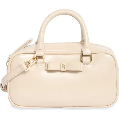 Ted Baker Trisha Bow Faux Leather Crossbody Bag In Other White