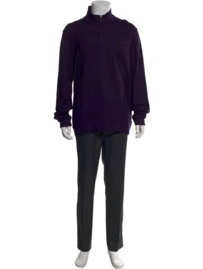 Pre-owned Ted Baker Turtleneck Long Sleeve Sweatshirt In Purple