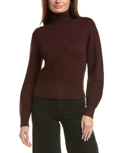 Ted Baker Turtleneck Pullover In Burgundy