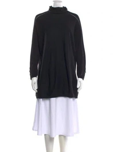 Pre-owned Ted Baker Turtleneck Sweater In Black