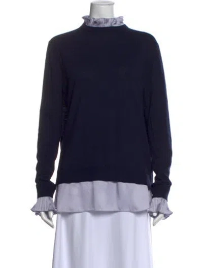 Pre-owned Ted Baker Turtleneck Sweater In Blue