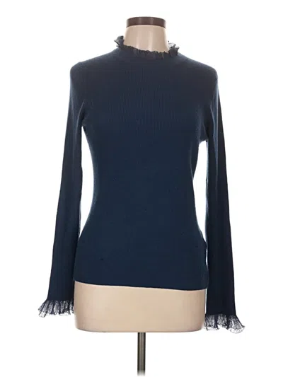 Pre-owned Ted Baker Turtleneck Sweater In Blue