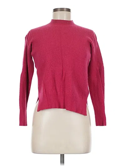 Pre-owned Ted Baker Turtleneck Sweater In Burgundy