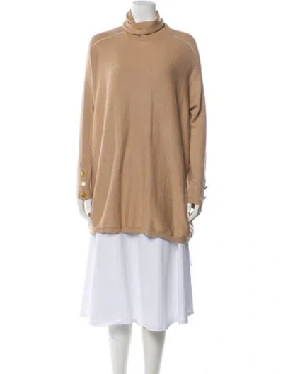 Pre-owned Ted Baker Turtleneck Sweater In Neutral