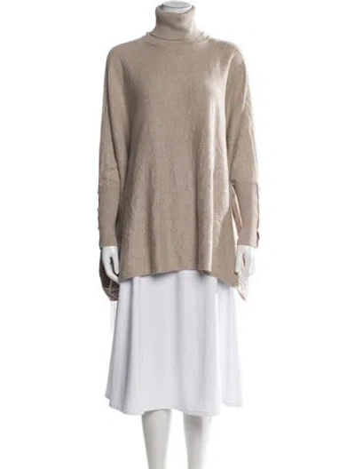 Pre-owned Ted Baker Turtleneck Sweater In Neutral