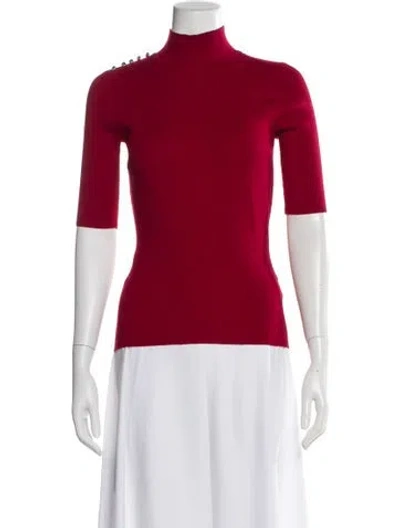 Pre-owned Ted Baker Turtleneck Sweater In Red