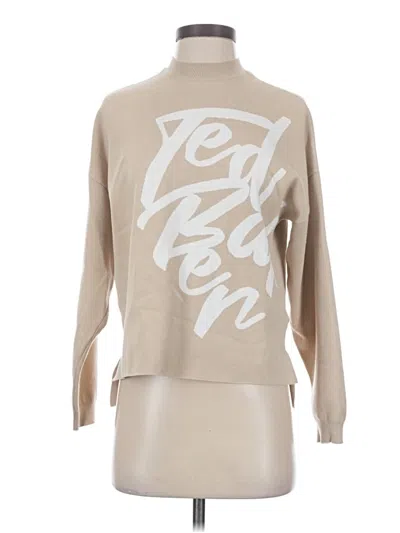 Pre-owned Ted Baker Turtleneck Sweater In Tan
