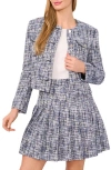 Ted Baker Tweed Jacket In Blue