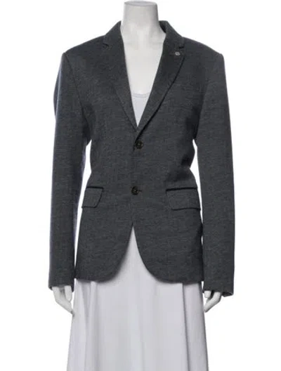 Pre-owned Ted Baker Tweed Pattern Blazer In Grey