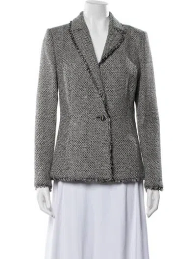 Pre-owned Ted Baker Tweed Pattern Blazer In Multicolor