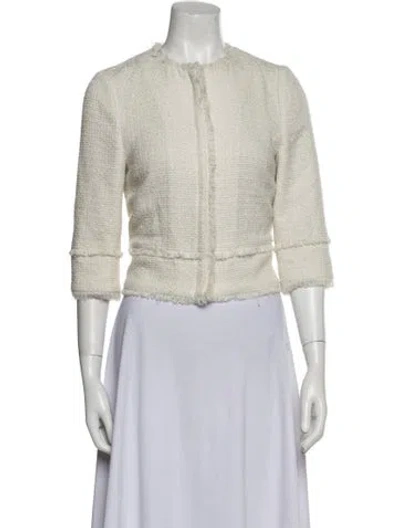 Pre-owned Ted Baker Tweed Pattern Evening Jacket In Blue