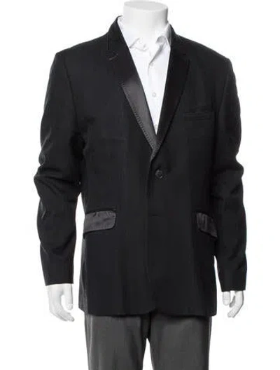 Pre-owned Ted Baker Tweed Pattern Jacket In Black