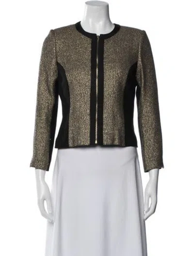 Pre-owned Ted Baker Tweed Pattern Jacket In Multi