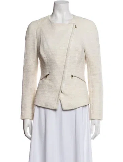 Pre-owned Ted Baker Tweed Pattern Jacket In Neutrals