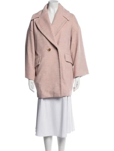 Pre-owned Ted Baker Tweed Pattern Jacket In Pink