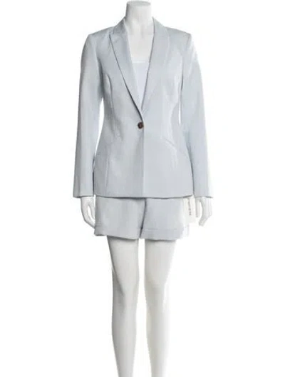 Pre-owned Ted Baker Tweed Pattern Skirt Suit In White