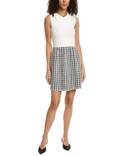 Ted Baker Tweed Skirt A-line Dress In White