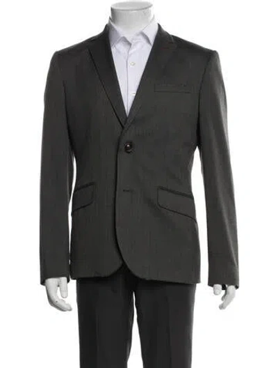 Pre-owned Ted Baker Two-piece Blazer In Gray