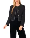 Ted Baker Twyssia Button Down Long Sleeve Jacket In Black