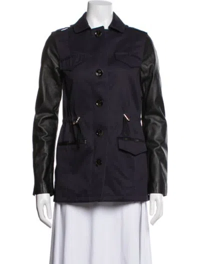 Pre-owned Ted Baker Utility Jacket In Blue