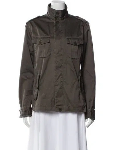 Pre-owned Ted Baker Utility Jacket In Gray