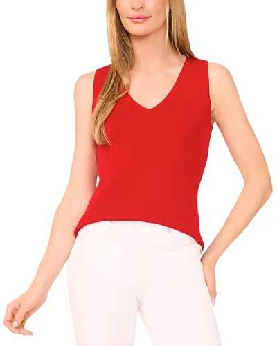 Ted Baker V Neck Sleeveless Top In Red