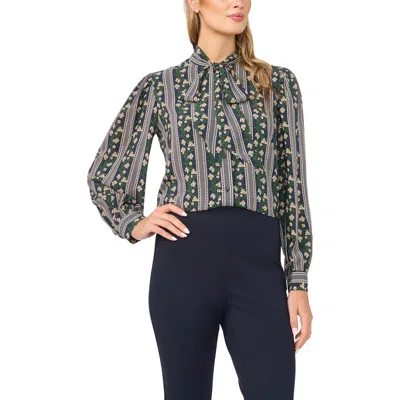 Ted Baker Vanessa Tie Neck Top In Gray