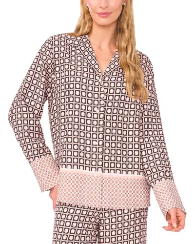 Ted Baker Vanessa Geo Print Woven Shirt In Pink