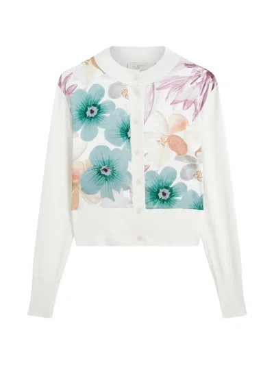 Ted Baker Varrla Floral-print Cardigan In Multi